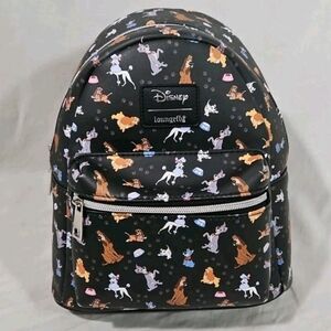 Loungefly Disney Dogs Mini Backpack Lady Tramp Jock Trusty Copper 101 Dalmatians